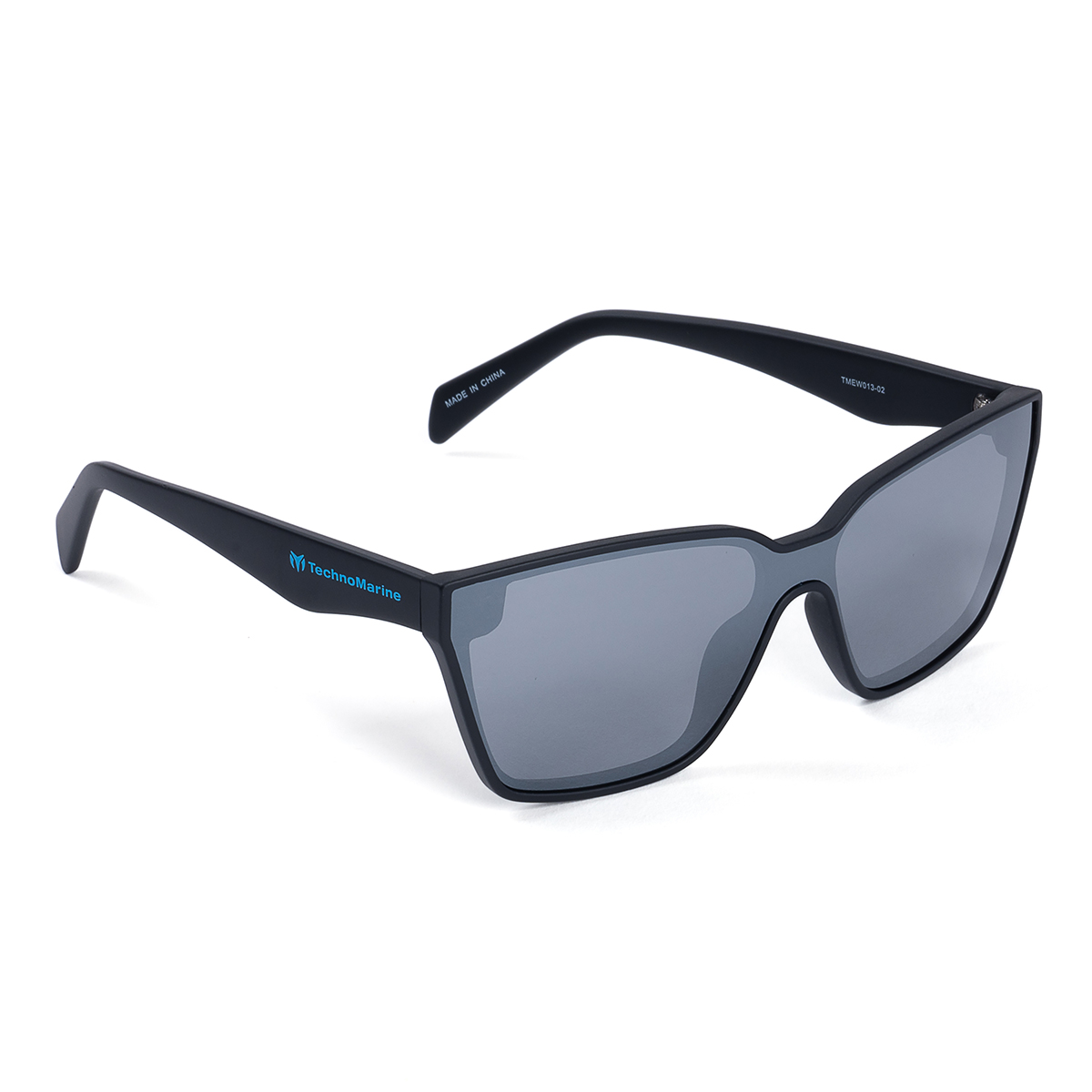 TechnoMarine Unisex Polarized Sunglasses, Silver (TMEW013-02)