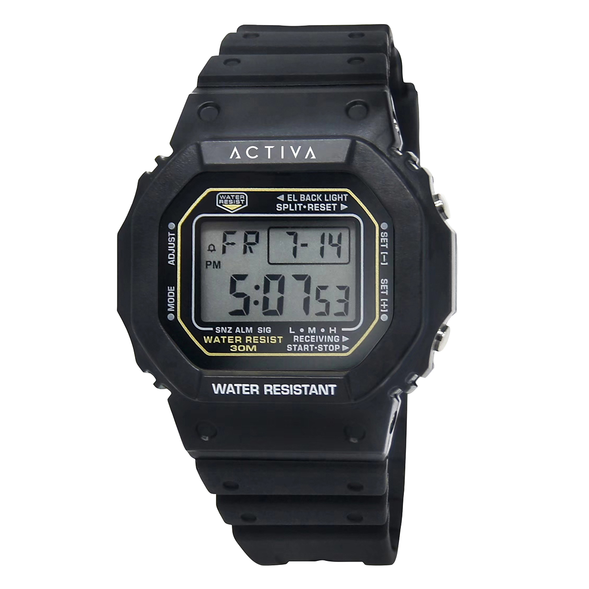 Activa Retro X Invicta Men's Digital Watch - 44.5mm. Black (ACW424-002)