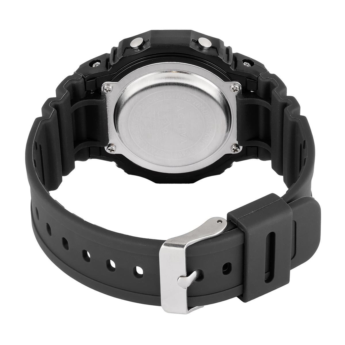 Activa Retro X Invicta Men's Digital Watch - 44.5mm. Black (ACW424-002) 4 Activa Retro X Invicta Men's Digital Watch - 44.5mm. Black (ACW424-002)