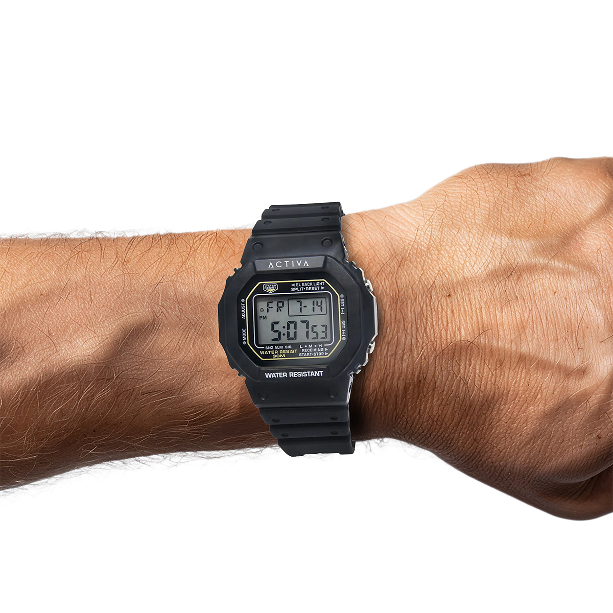 Activa Retro X Invicta Men's Digital Watch - 44.5mm. Black (ACW424-002) 5 Activa Retro X Invicta Men's Digital Watch - 44.5mm. Black (ACW424-002)