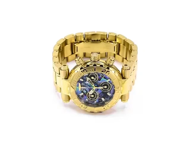 Invicta Subaqua Swiss Ronda Z60 Caliber Men's Watch w/ Abalone Dial - 47mm, Gold (25801) 5 Invicta Subaqua Swiss Ronda Z60 Caliber Men's Watch w/ Abalone Dial - 47mm, Gold (25801)