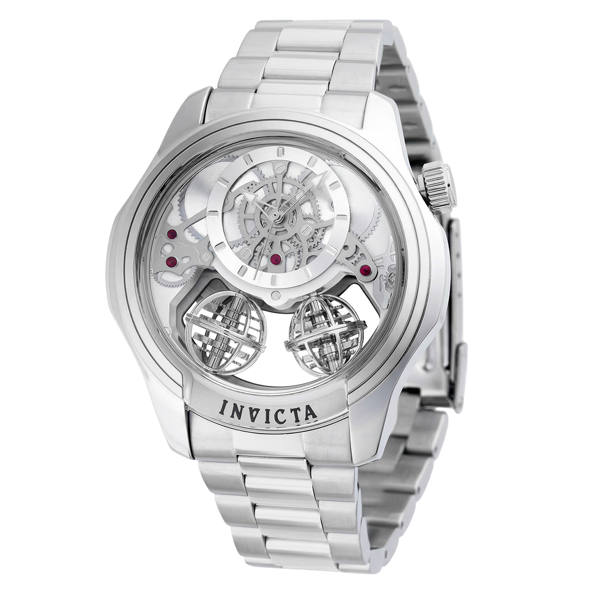 Invicta Specialty Twin-Axis Men's Watch w/ Skeleton Dial - 46mm, Steel (50123)