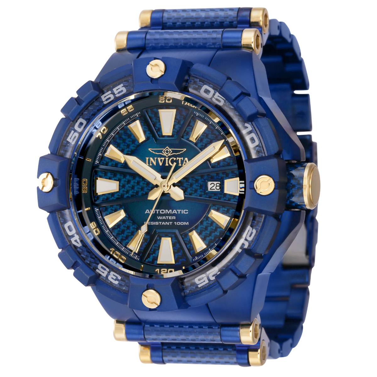 Invicta Bolt Automatic Men's Watch - 54mm, Blue (38140)