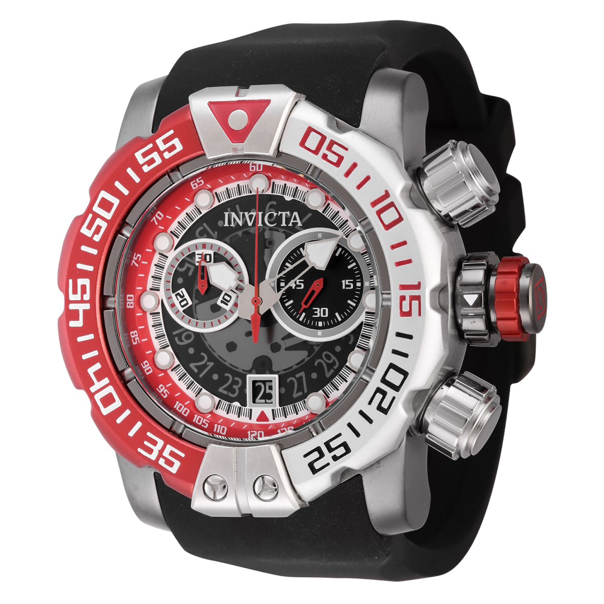 Invicta Sea Hunter Swiss Ronda Z50 Caliber Men's Watch - 57mm, White, Black (44851)