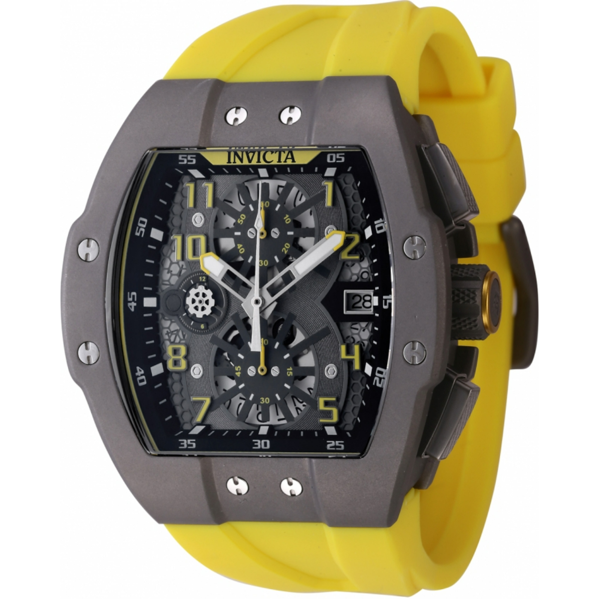 Invicta Titanium Racing Men's Watch - 47mm, Yellow (47188)