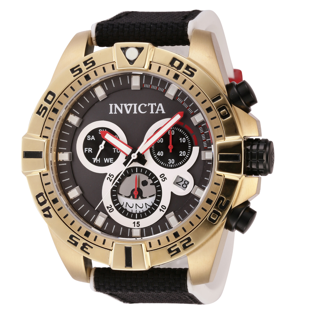 Invicta S1 Rally Accelerator Swiss Ronda Z60 Caliber Men's Watch - 51mm, White, Black (46651)