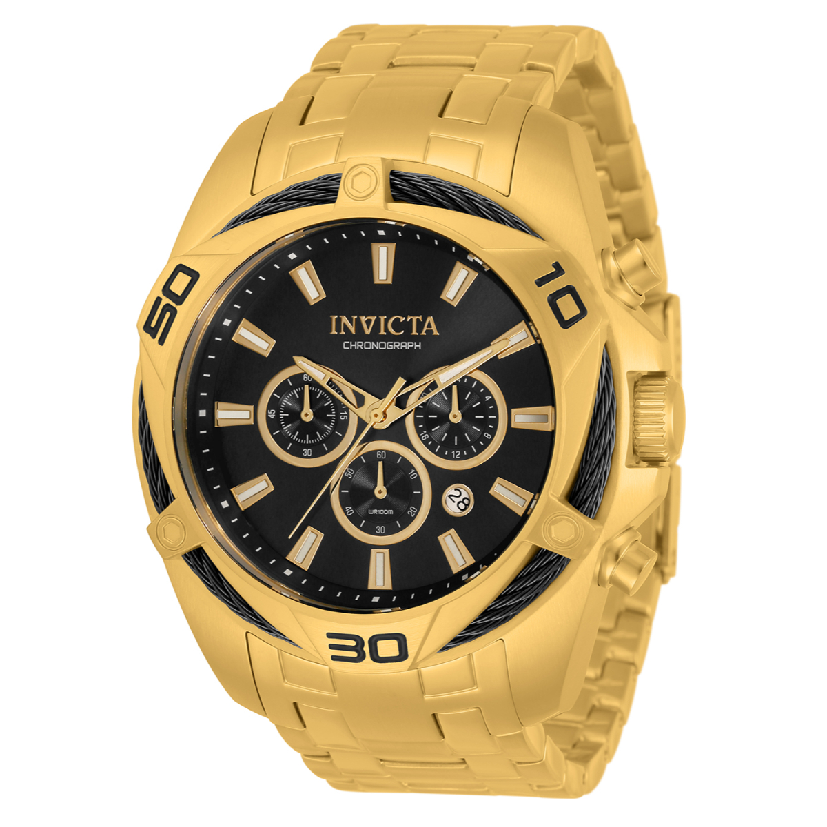 Invicta Bolt Men's Watch - 50mm, Gold (ZG-34119)