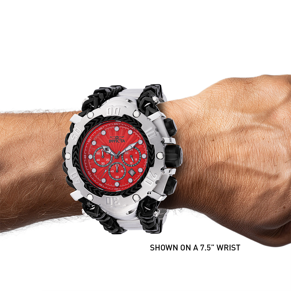 Invicta Gladiator Men's Watch - 58.3mm, Black, Steel (48187)