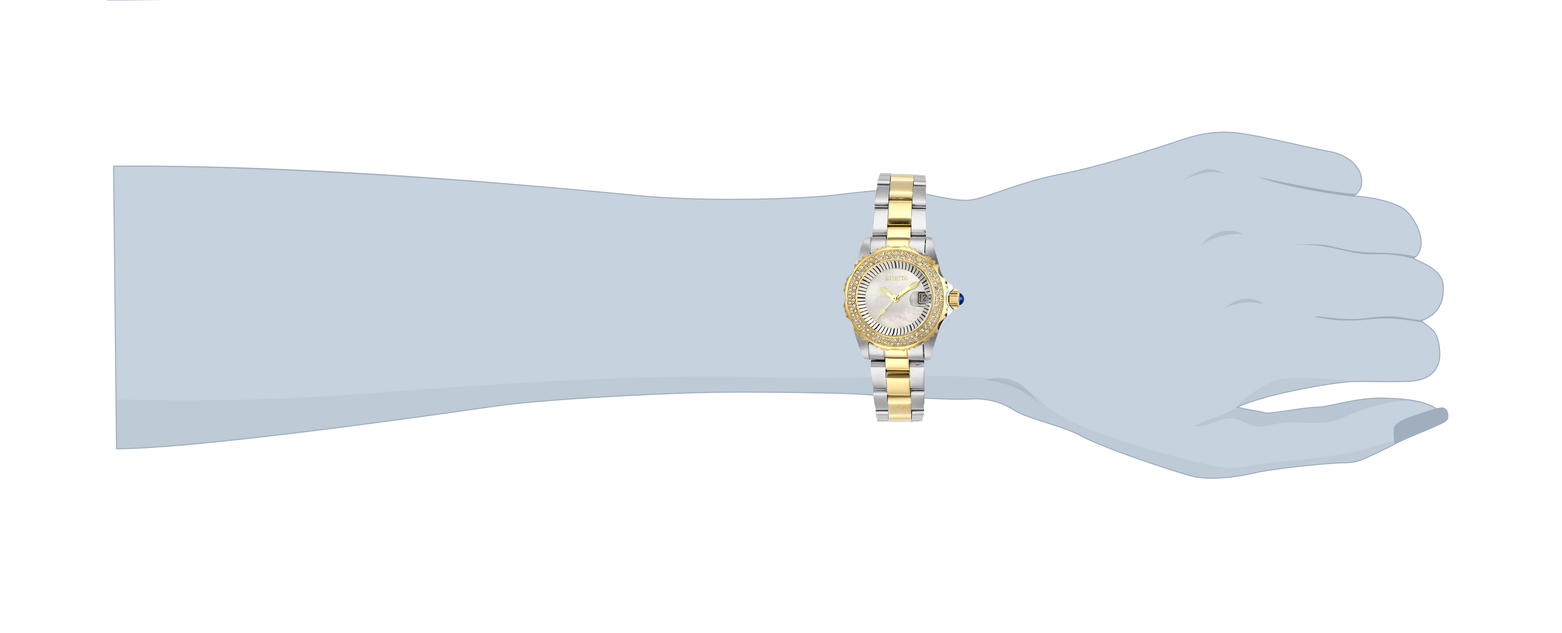 Invicta Angel Swiss Ronda 585 Caliber Women's Watch w/ Mother of Pearl Dial - 30mm, Steel, Gold (28443)