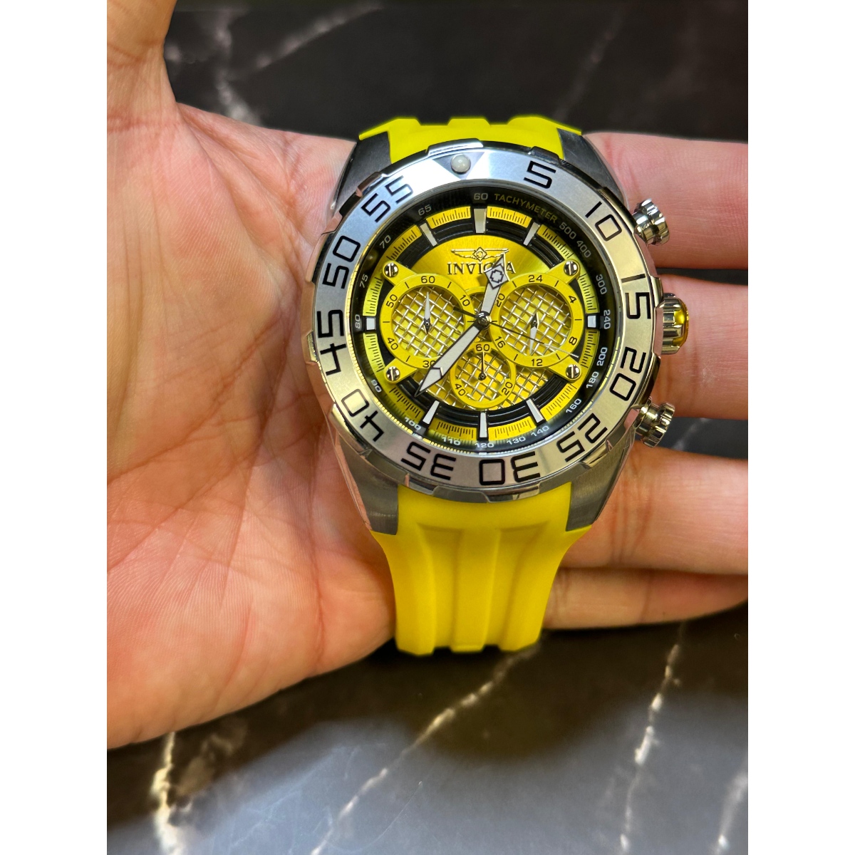Invicta Speedway Men's Watch - 50mm, Yellow (26298)