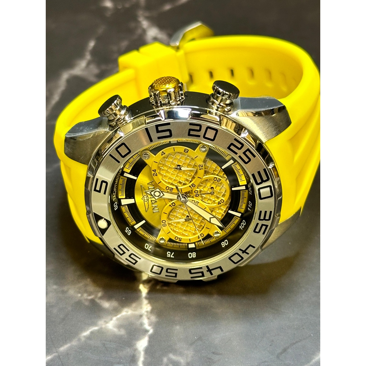 Invicta Speedway Men's Watch - 50mm, Yellow (26298)