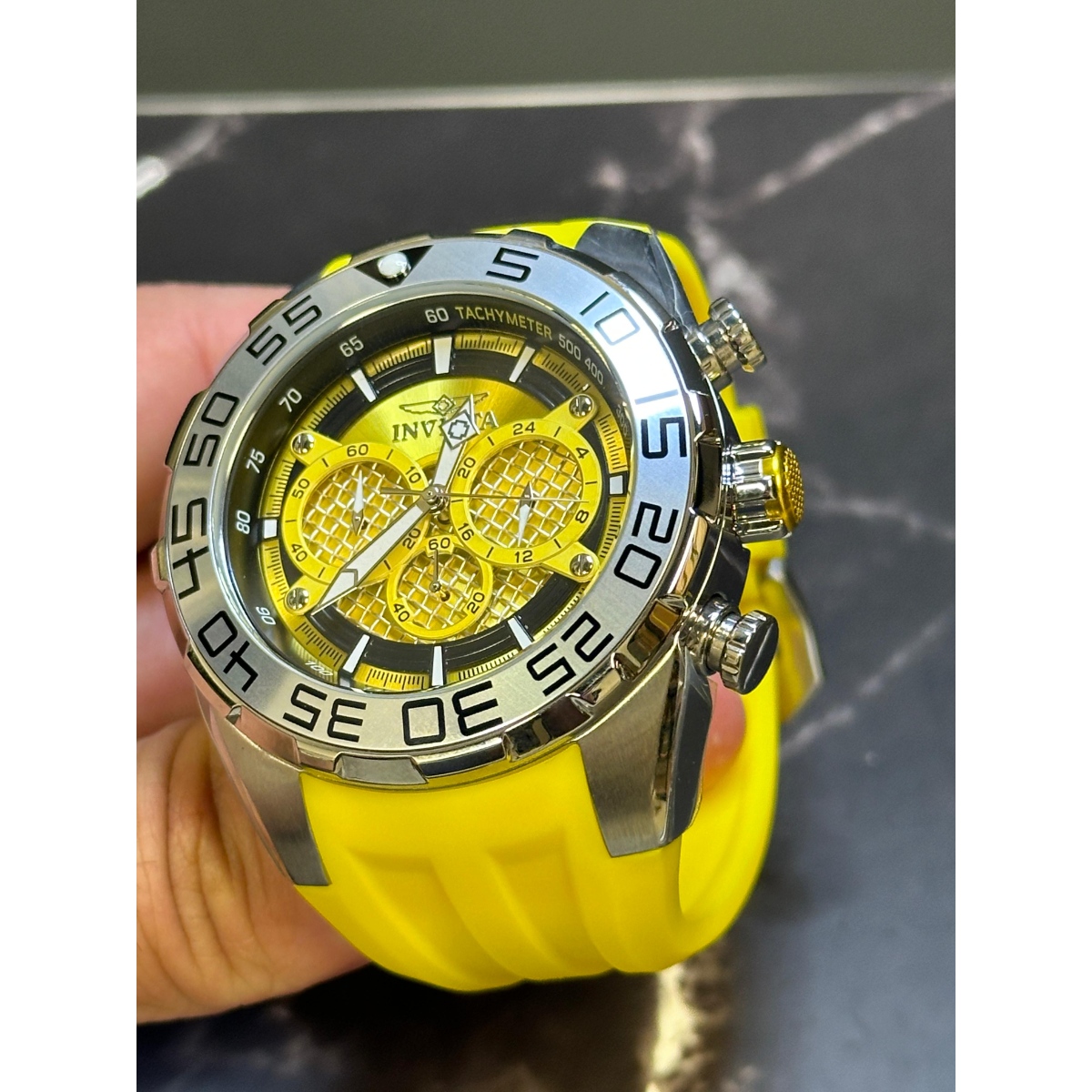 Invicta Speedway Men's Watch - 50mm, Yellow (26298)