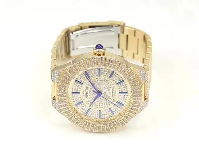 Invicta Specialty Pave Crystal Automatic Men's Watch - 54mm, Gold (34587)