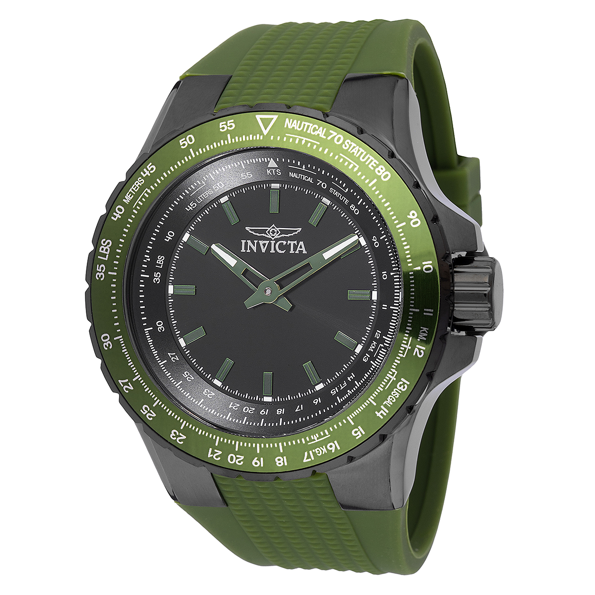 Invicta Aviator Men's Watch - 50mm, Green (49664)