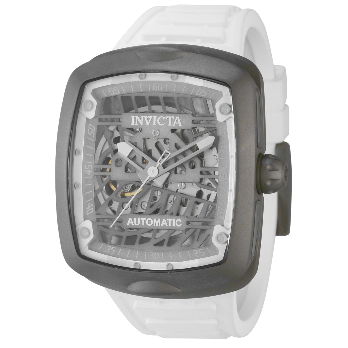 Invicta S1 Rally Skeleton Diablo Solid Titanium Automatic  Men's Watch - 44mm, White (44214)