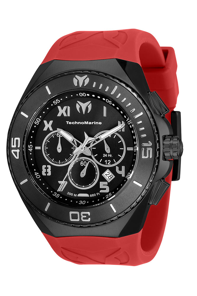 TechnoMarine Manta Men's Watch - 48mm, Burgundy (TM-220000)