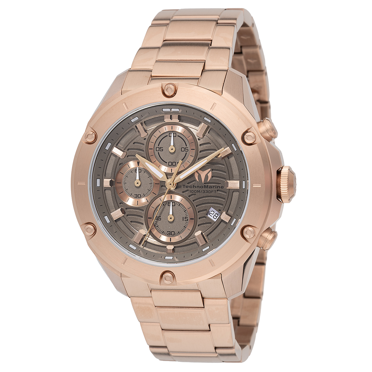 TechnoMarine Oceanico Men's Watch - 44mm, Rose Gold (TM-325020)