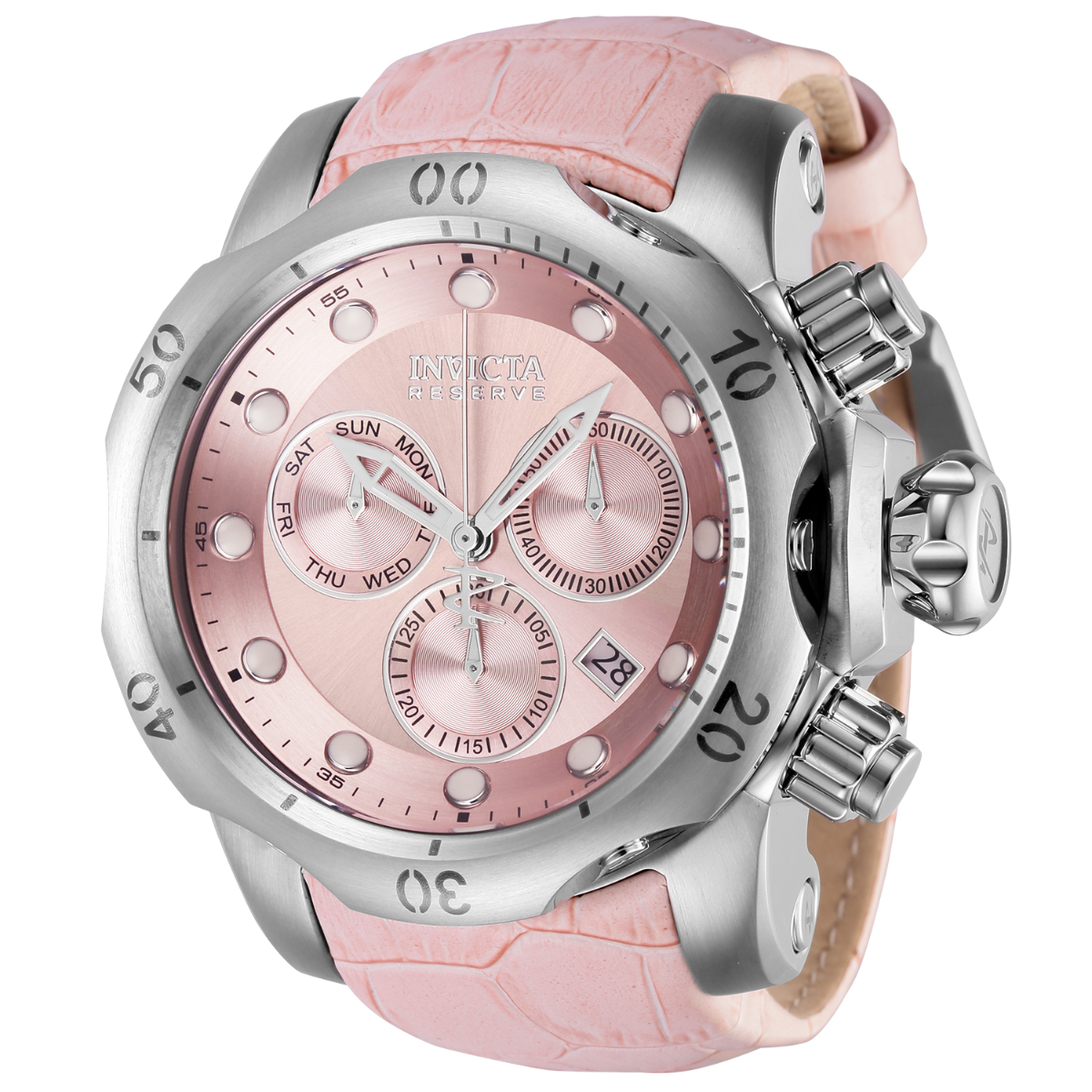 Invicta Reserve Swiss Ronda Z60 Caliber Men's Watch - 53.7mm, Pink (42617)