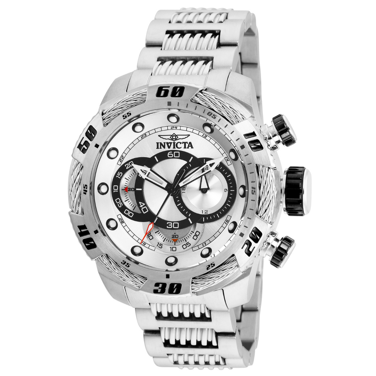 Invicta Speedway Finish Line Men's Watch - 50mm, Steel (ZG-25479)