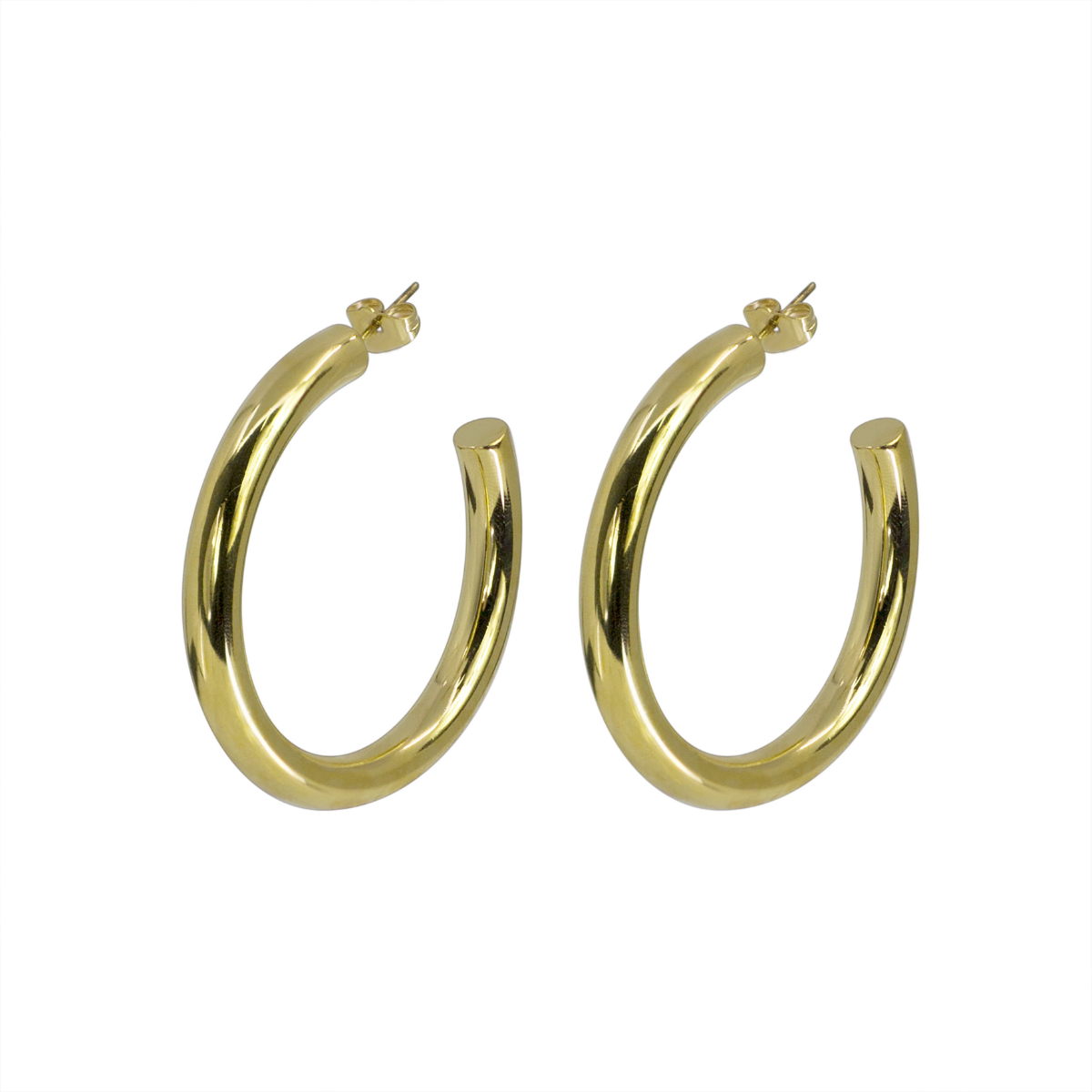 Invicta Angel Women's Earrings, Gold, 2" (MM-00490)