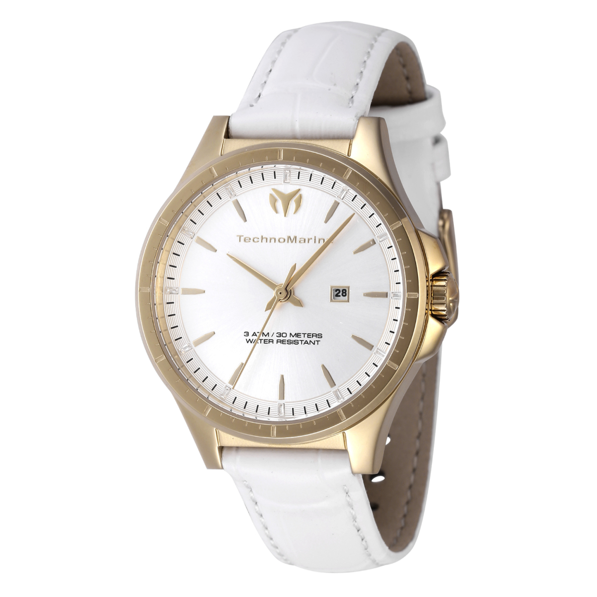 TechnoMarine MoonSun Women's Watch - 36mm, White (TM-822043)
