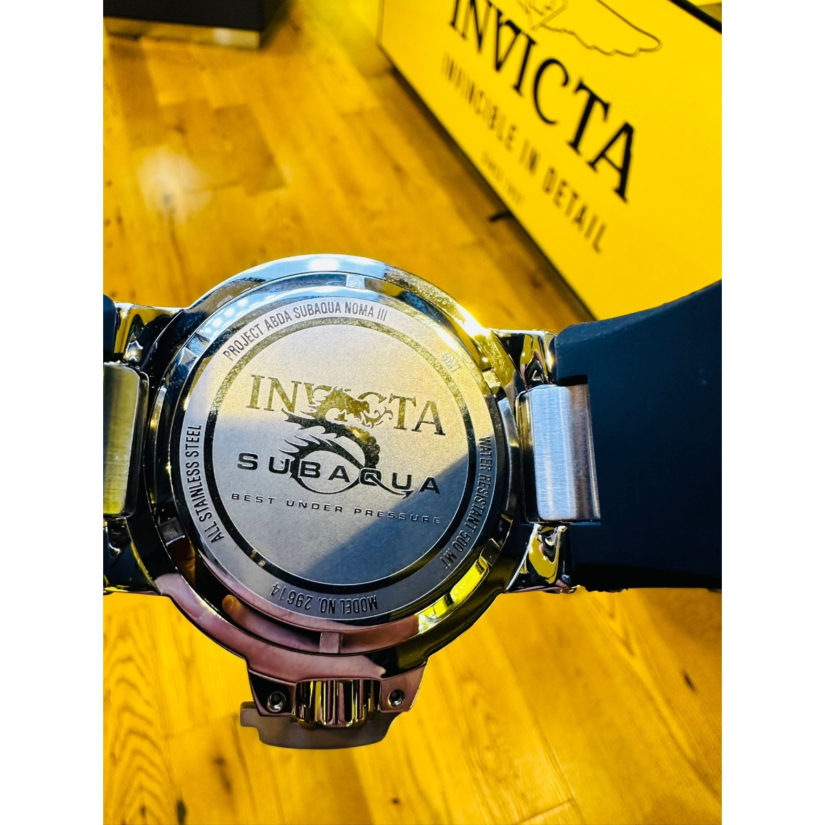 Invicta Subaqua Noma III Swiss Ronda 515.24H Caliber Men's Watch w/ Abalone Dial - 50mm, Steel, Black (29614)