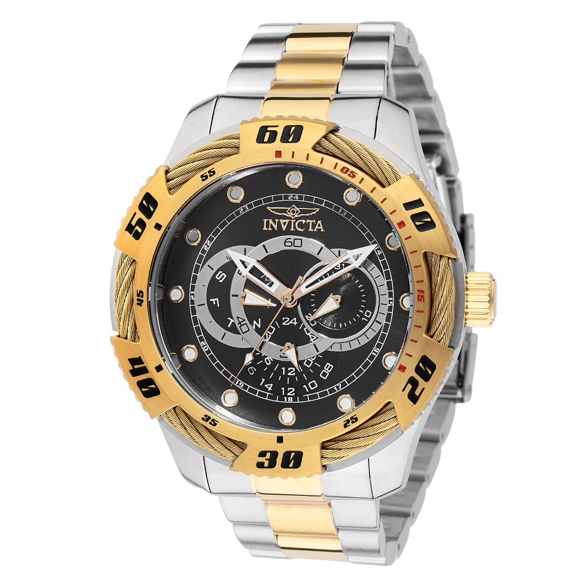 Invicta Speedway Men's Watch - 50mm, Gold, Steel (45753)