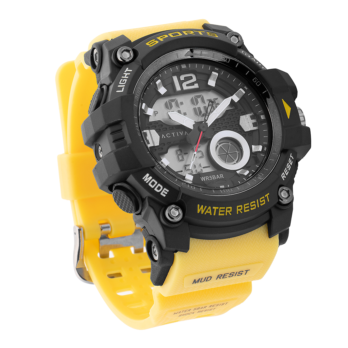 Activa Circuit X Invicta Digital Men's Watch - 54mm. Yellow (ACW497-006)