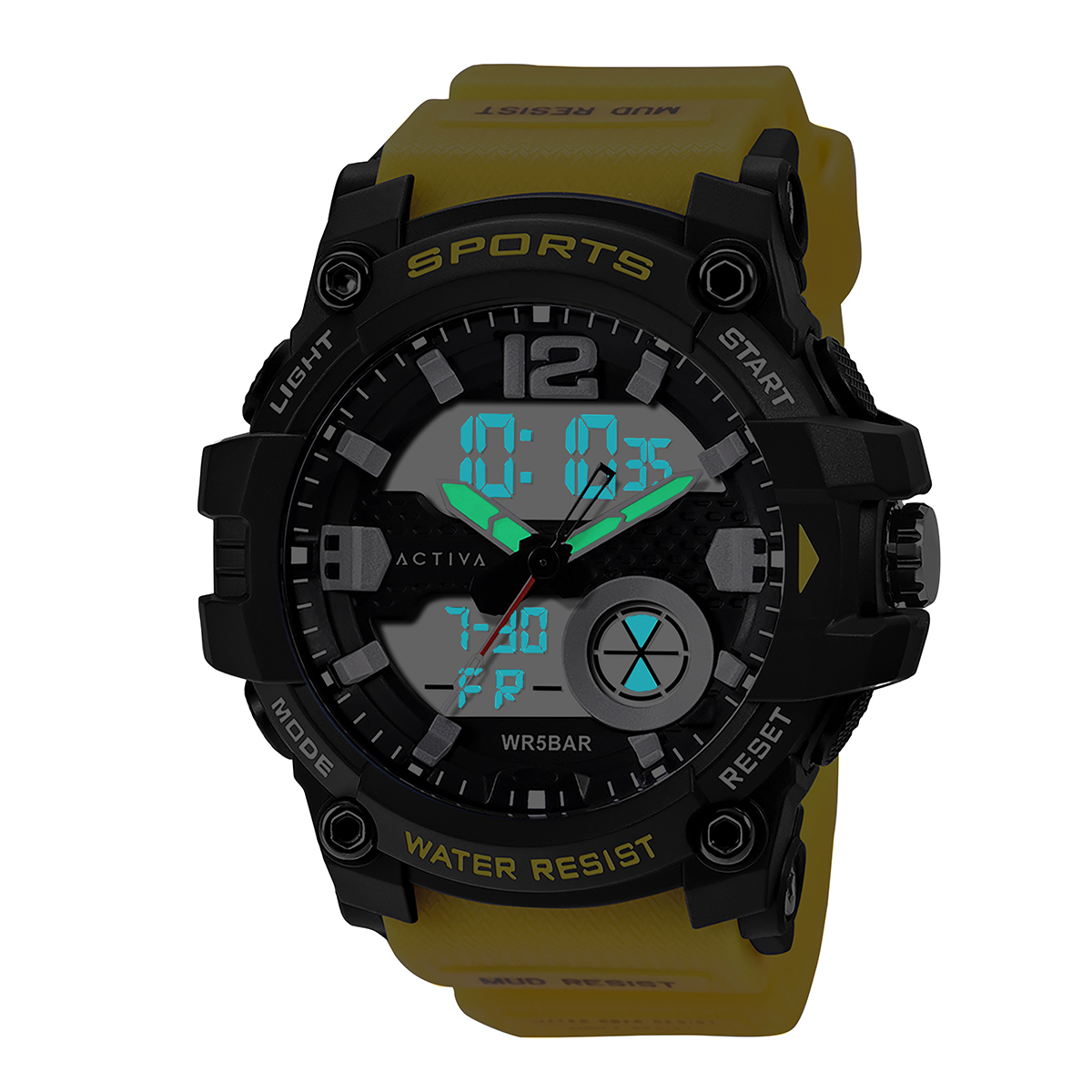 Activa Circuit X Invicta Digital Men's Watch - 54mm. Yellow (ACW497-006) 3 Activa Circuit X Invicta Digital Men's Watch - 54mm. Yellow (ACW497-006)