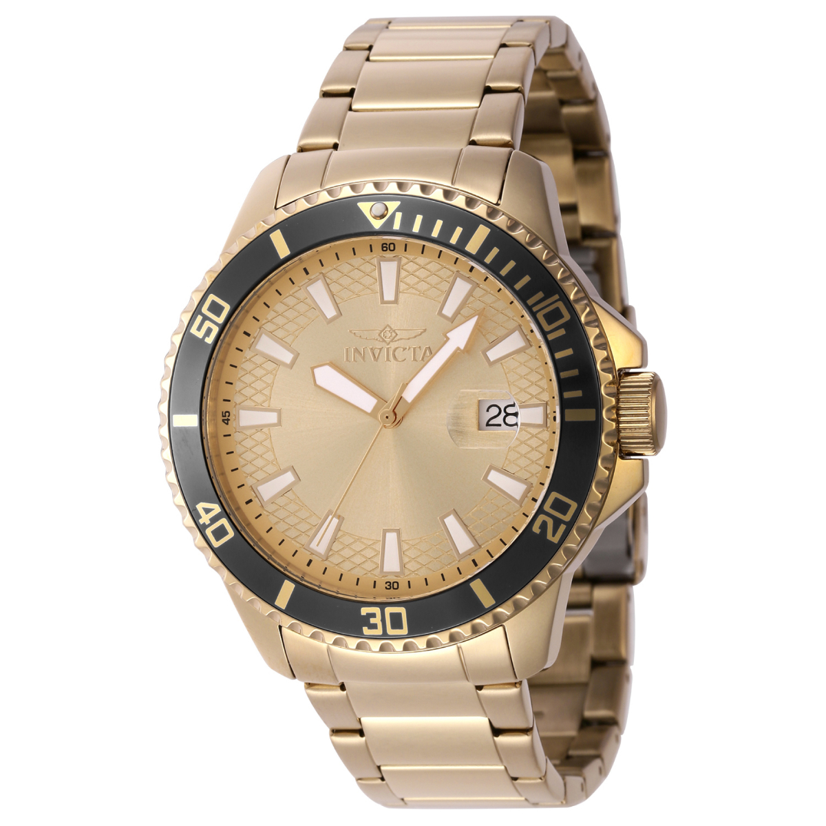 Invicta Pro Diver Men's Watch - 45mm, Gold (46140)
