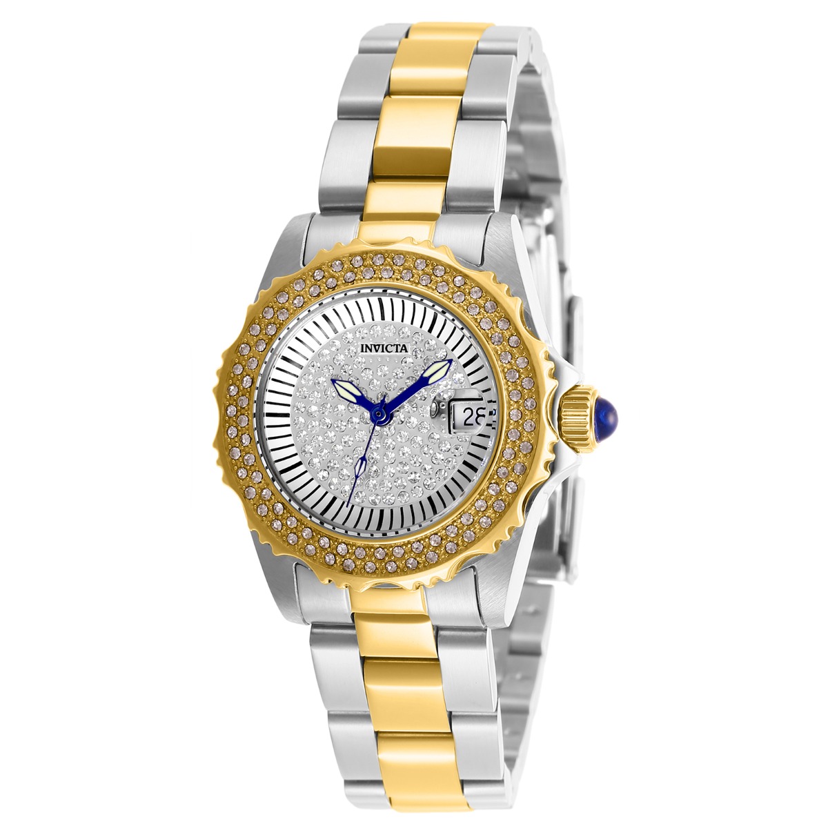 Invicta Angel Swiss Ronda 585 Caliber Women's Watch - 30mm, Steel, Gold (28440)
