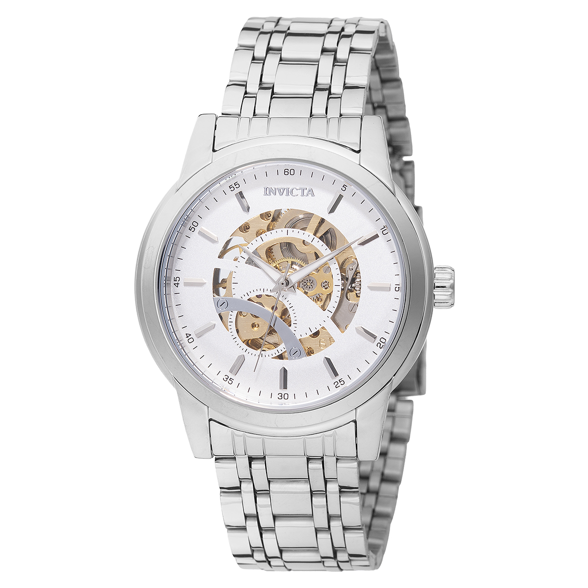 Invicta Objet D Art Automatic Men's Watch w/ Skeleton Dial - 42.5mm, Silver (69122)