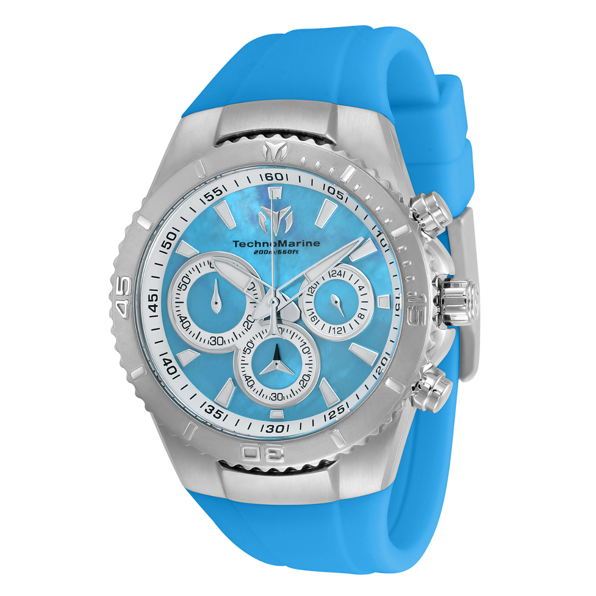 TechnoMarine Manta Sea Women's Watch w/ Mother of Pearl Dial - 40mm, Blue (TM-220078)