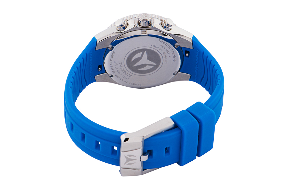 TechnoMarine Manta Sea Women's Watch w/ Mother of Pearl Dial - 40mm, Blue (TM-220078)