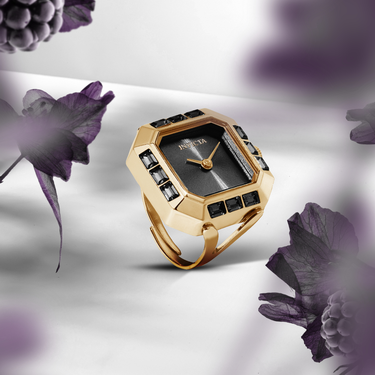 Invicta Mini Angel Women's Ring Watch - 21.5mm, Gold (49584)