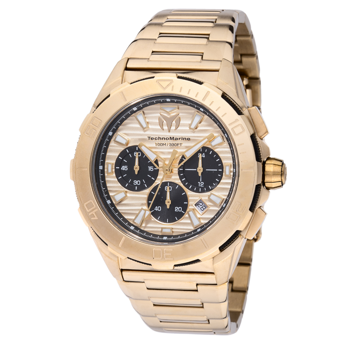 TechnoMarine Seven Seas Men's Watch - 44mm, Gold (TM-725032)