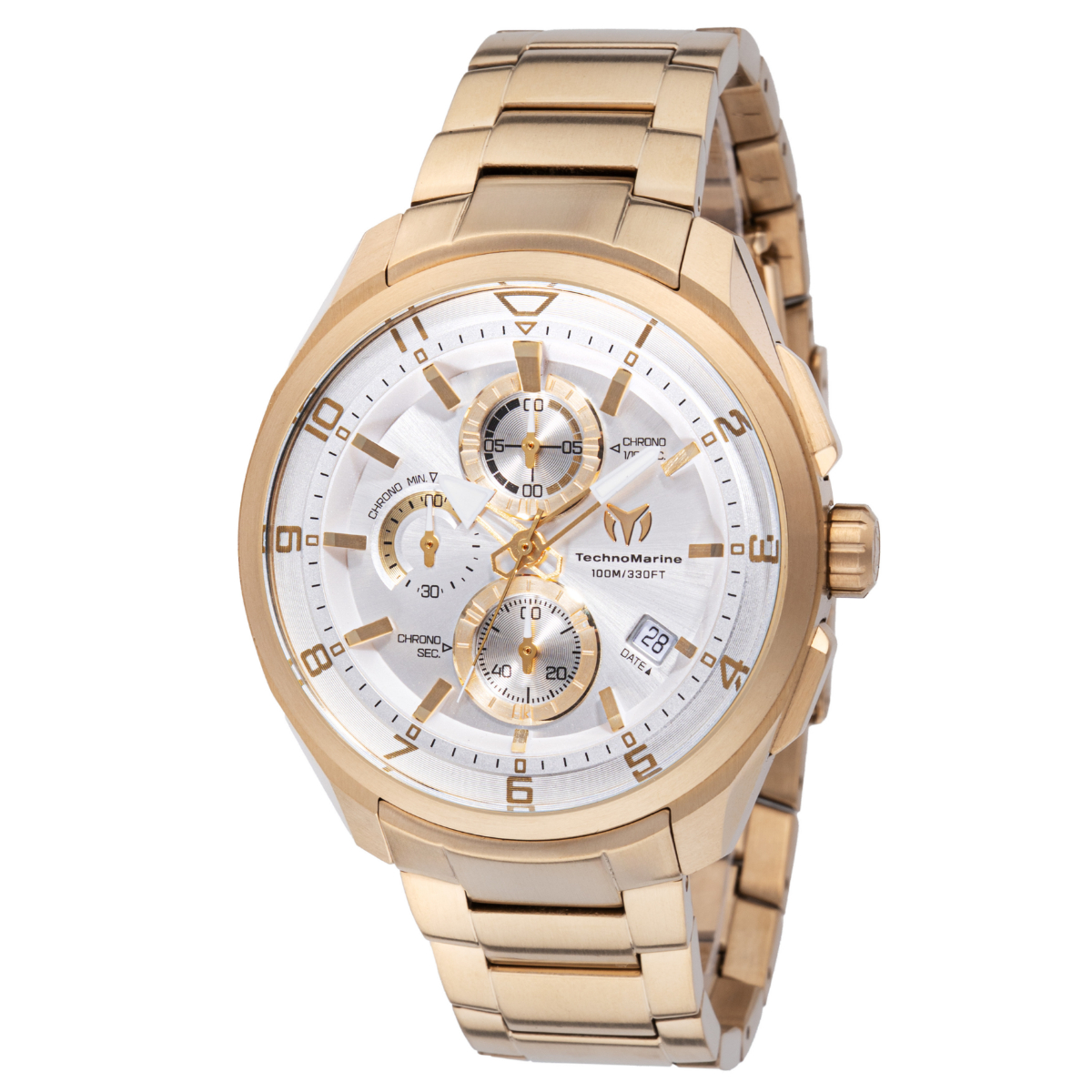 TechnoMarine Ocean Quantum Men's Watch - 44mm, Gold (TM-318118)