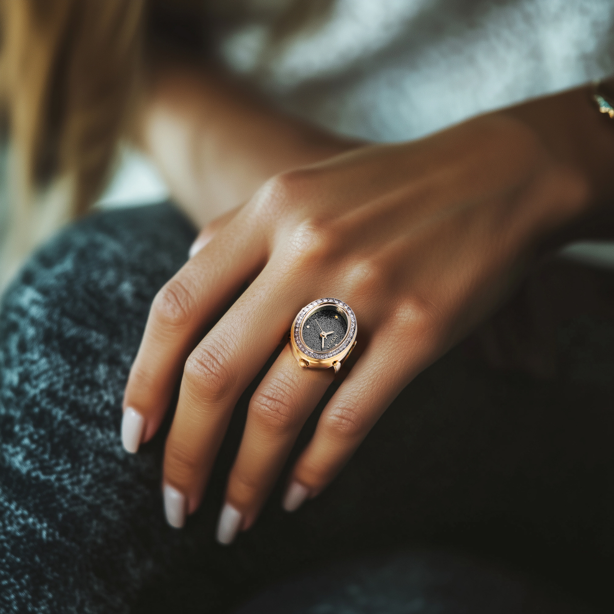 Invicta Mini Angel Women's Ring Watch - 24mm, Gold (49601) 3 Invicta Mini Angel Women's Ring Watch - 24mm, Gold (49601)