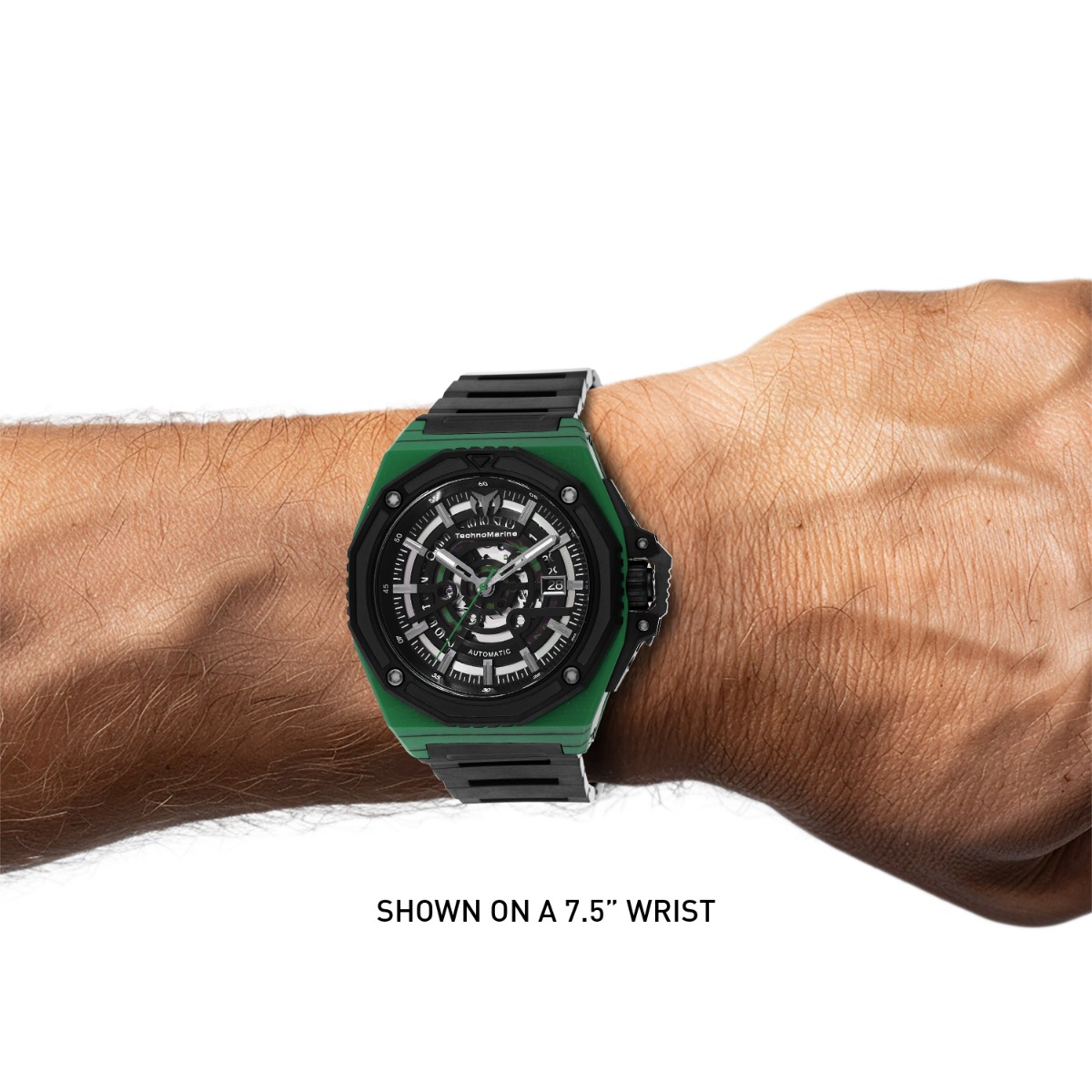 TechnoMarine Carbon Nautic Marine Automatic Men's Watch - 45mm, Black (TM-525002)