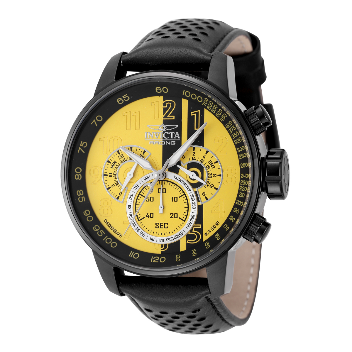 Invicta Racing Men's Watch - 48mm, Yellow, Brown, Black (48178)
