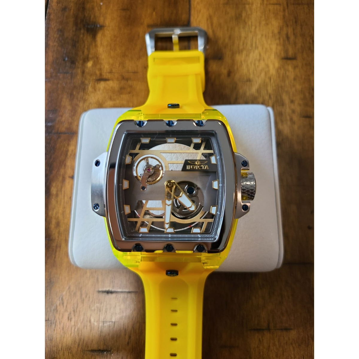 Invicta Anatomic Automatic Men's Watch w/ Skeleton Dial - 54.6mm, Yellow (44265)