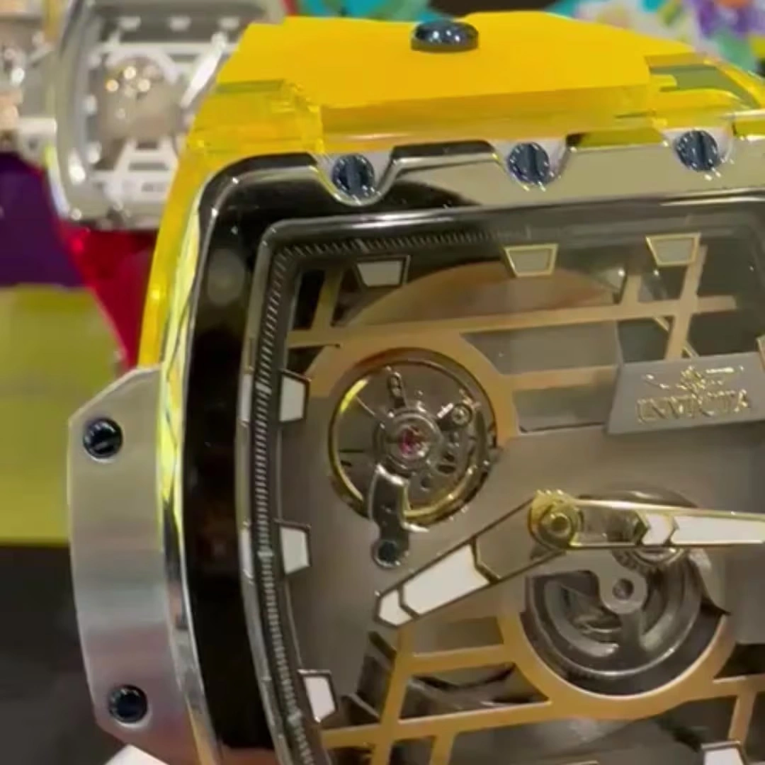 Invicta Anatomic Automatic Men's Watch w/ Skeleton Dial - 54.6mm, Yellow (44265)