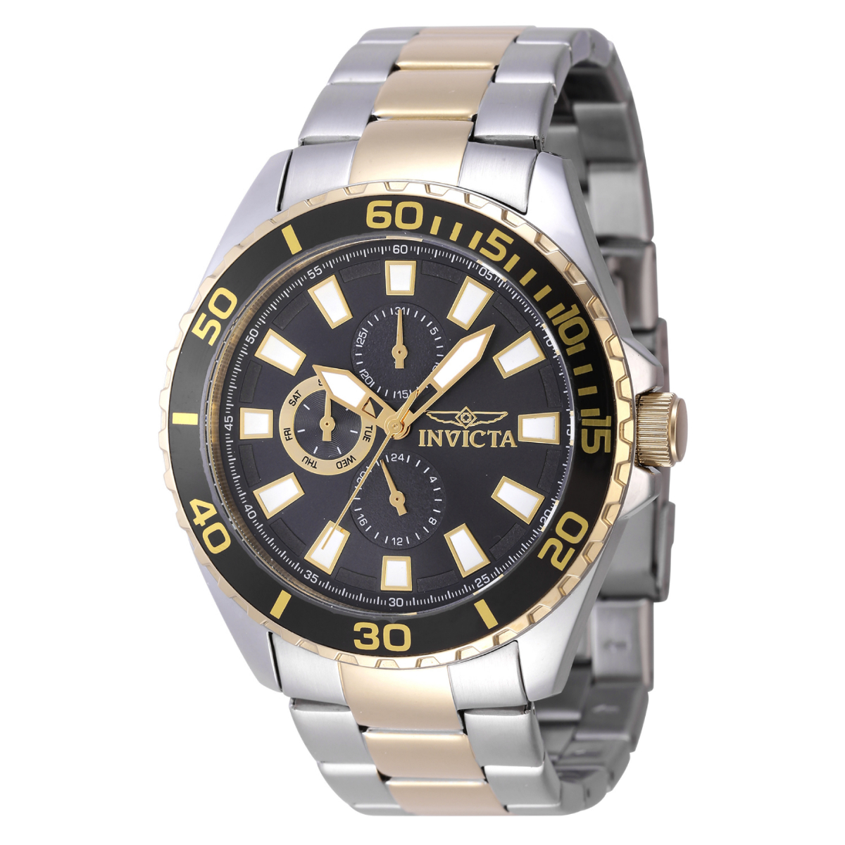 Invicta Pro Diver Ironwave Men's Watch - 46mm, Gold, Steel (47557)