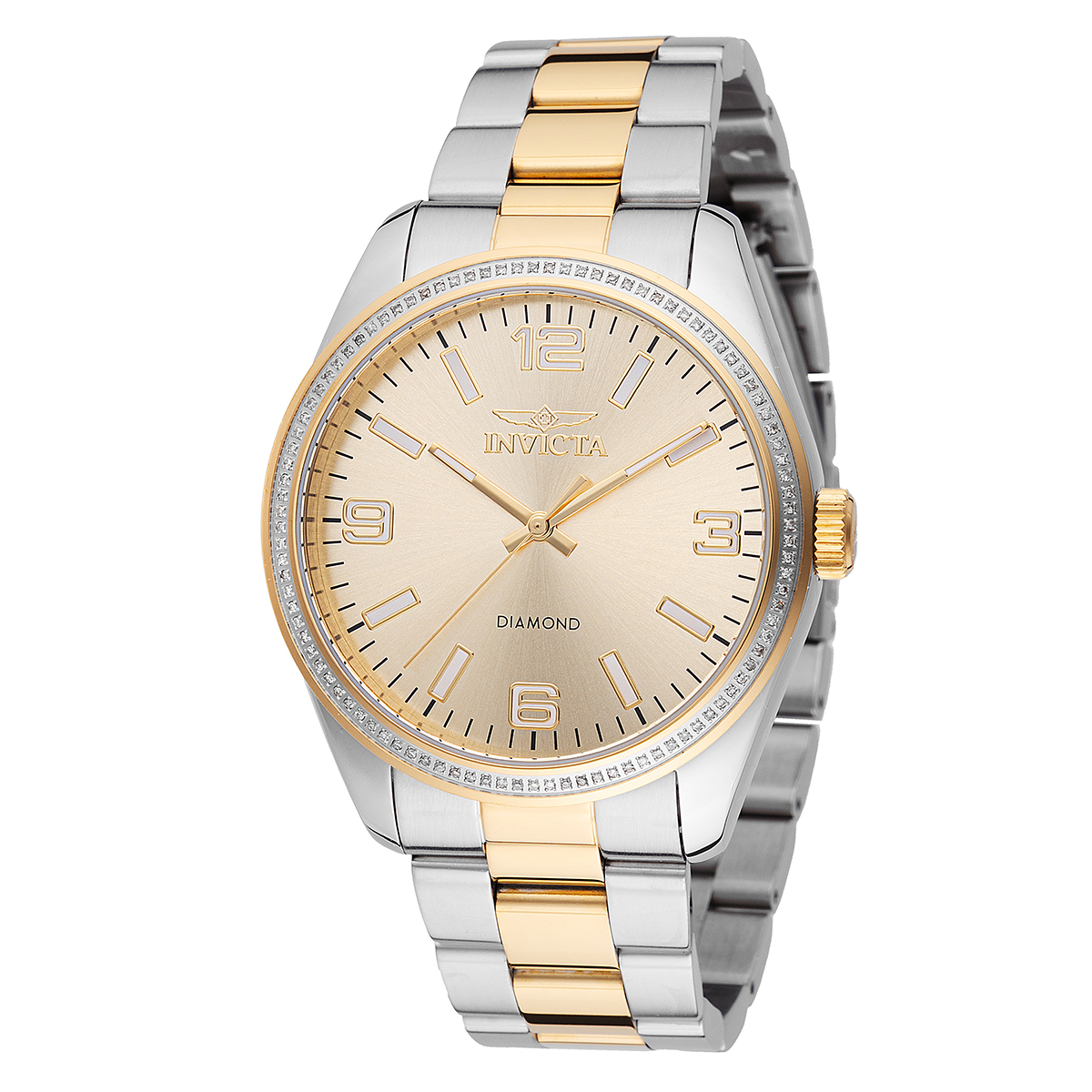 Invicta Elite Diamond 0.37 Carat Diamond Men's Watch - 43mm, Gold, Steel (48735)