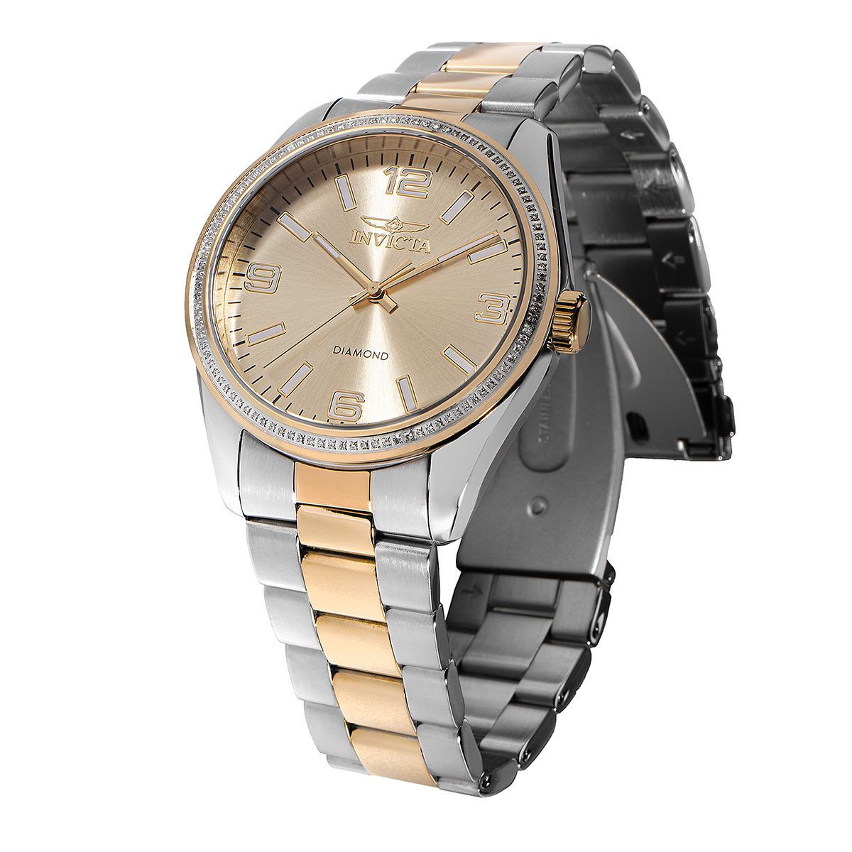 Invicta Elite Diamond 0.37 Carat Diamond Men's Watch - 43mm, Gold, Steel (48735)