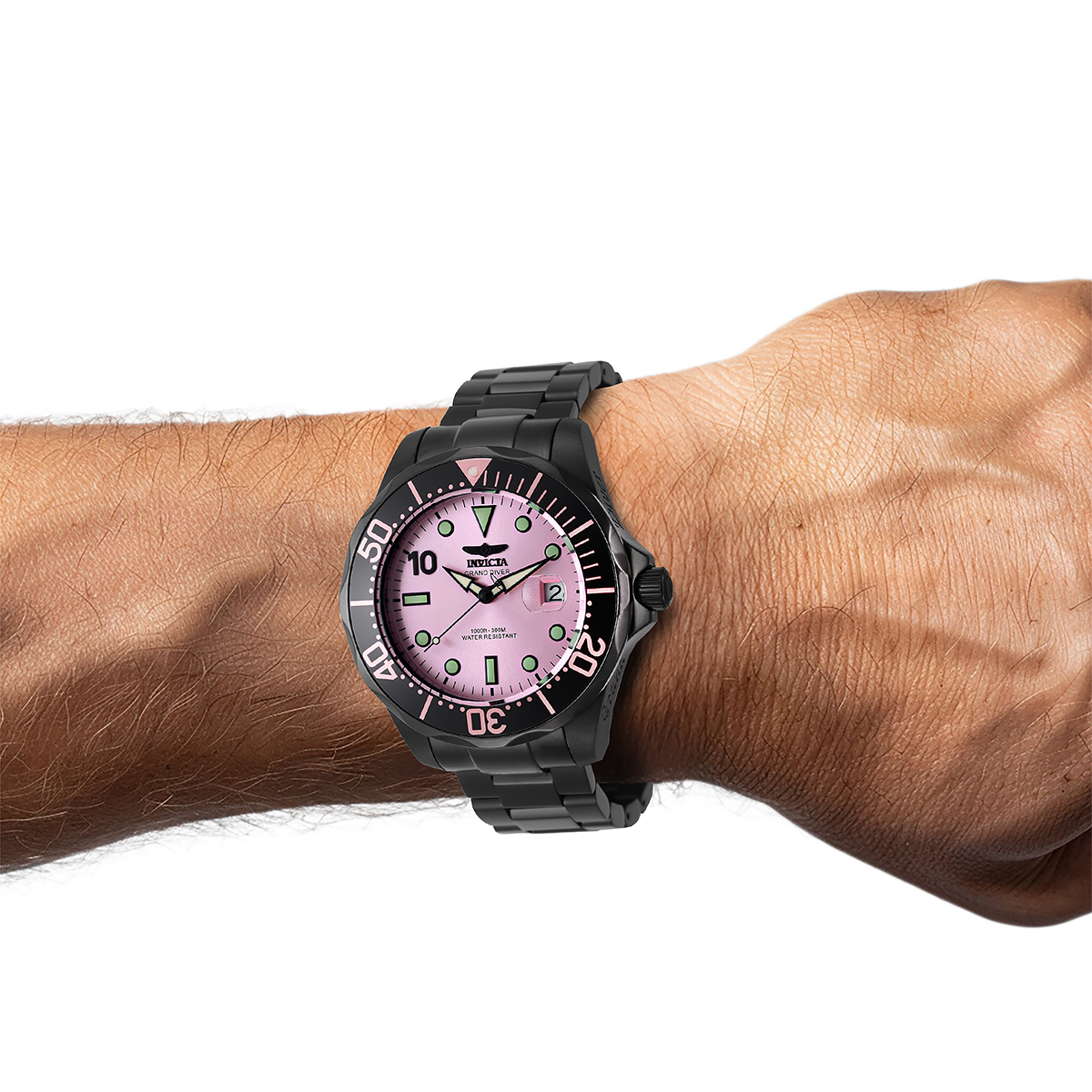 Invicta Grand Diver Miami Edition Automatic Men's Watch - 47mm, Black (47187)