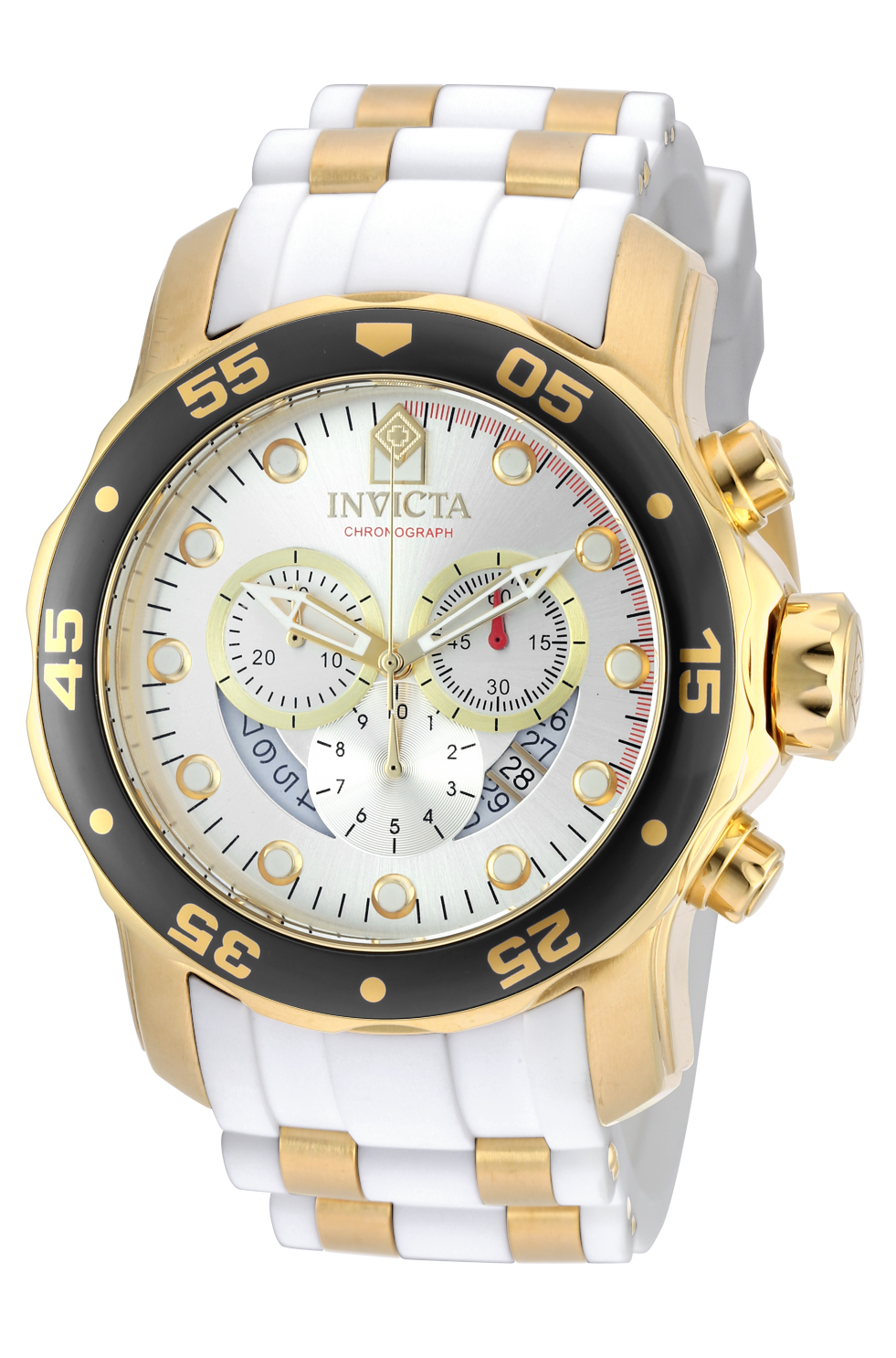 Invicta Pro Diver SCUBA Men's Watch - 48mm, Gold, White (20292)
