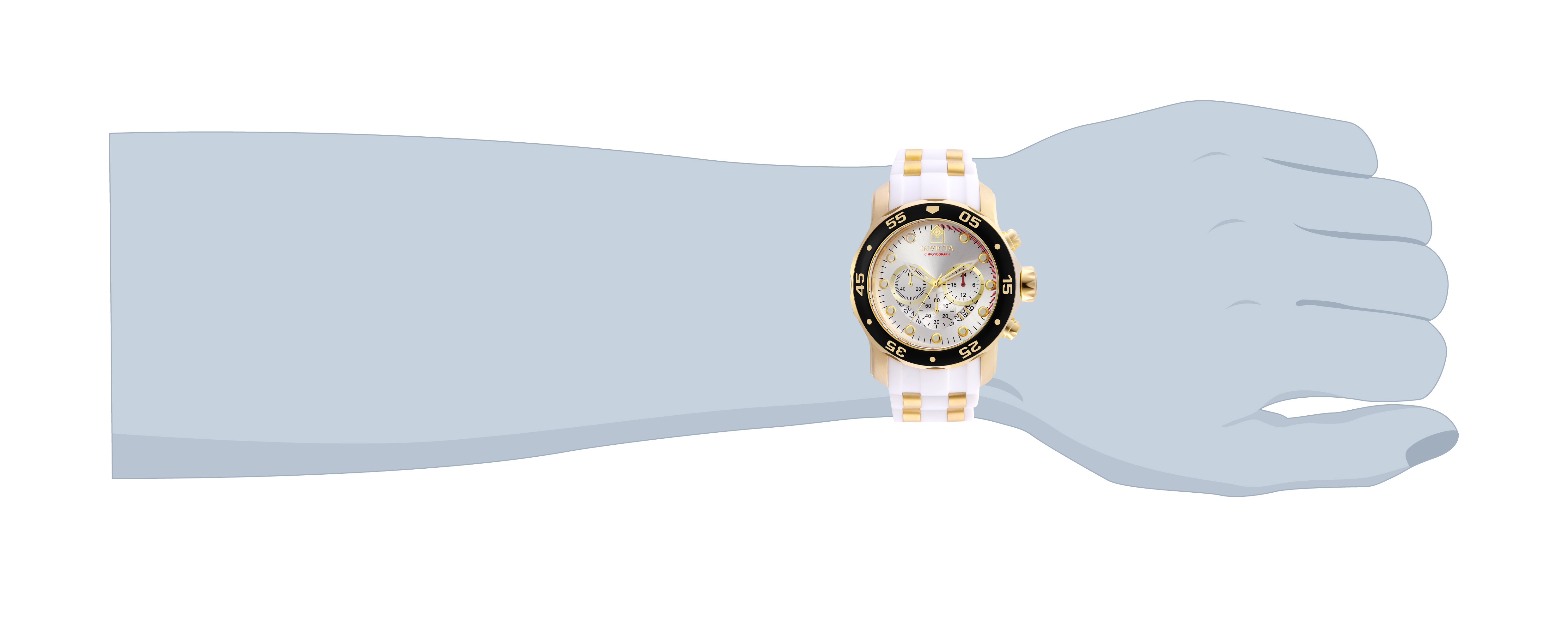 Invicta Pro Diver SCUBA Men's Watch - 48mm, Gold, White (20292)