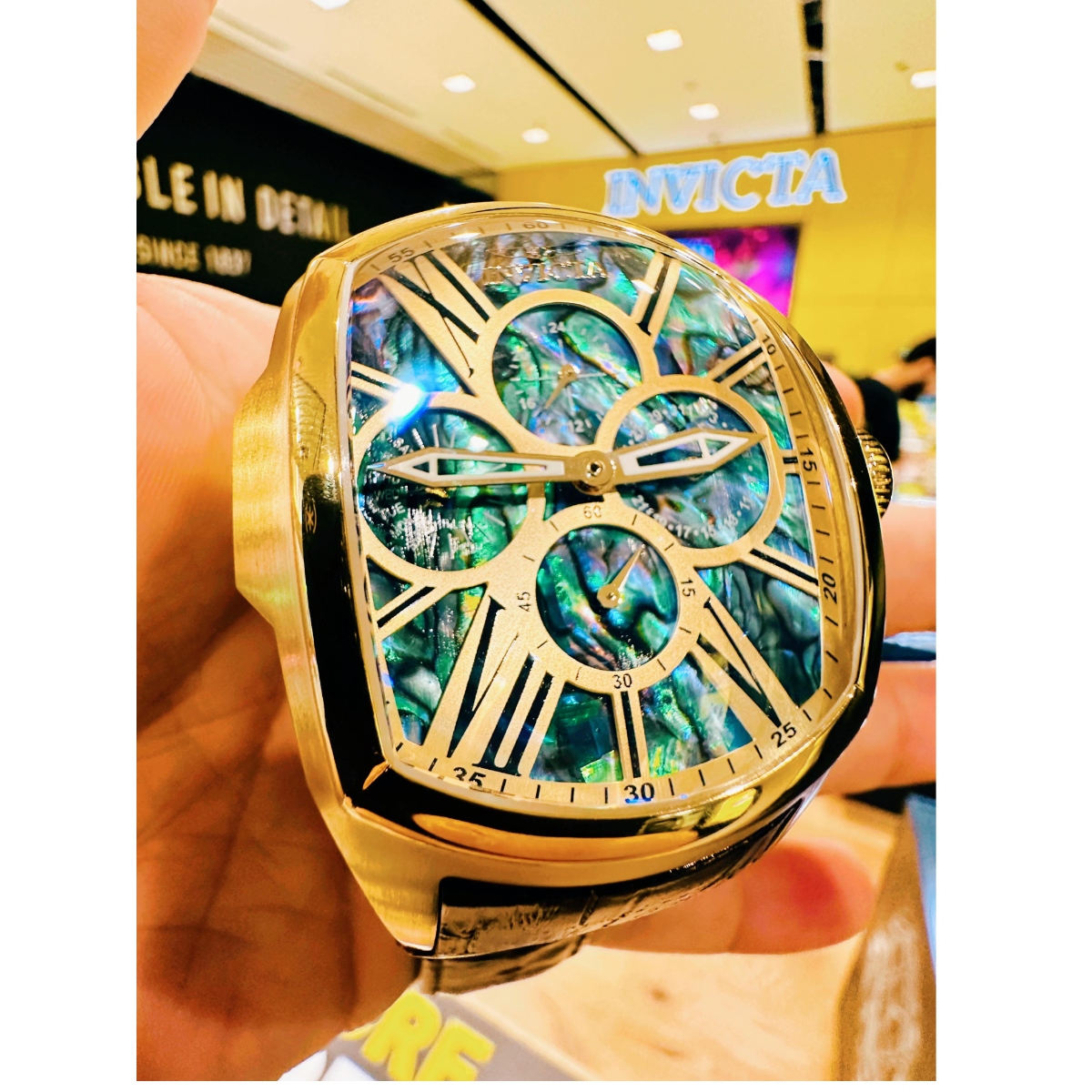 Invicta Lupah Men's Watch w/ Abalone Dial - 46.8mm, Brown (35193)