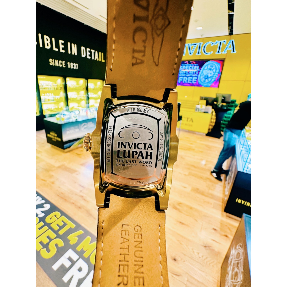 Invicta Lupah Men's Watch w/ Abalone Dial - 46.8mm, Brown (35193)